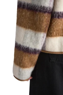 Livid Barkle Yellow Check Genser Gul