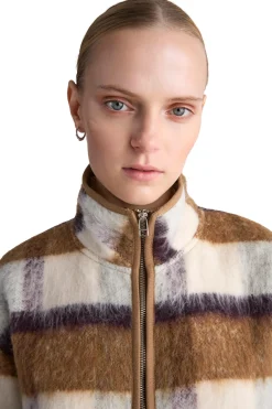 Livid Barkle Yellow Check Genser Gul