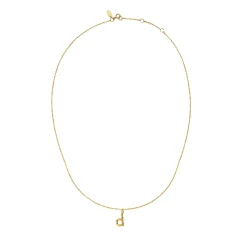 Maanesten D Alphabet Smykke Gull