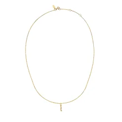 Maanesten I Alphabet Smykke Gull