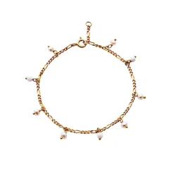 Maanesten Lula White Bracelet Armbånd Gull