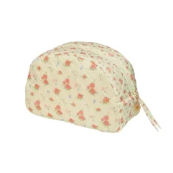 Maanesten Makeup Bag Big Roses and Shells Toalettmappe Pastellgul