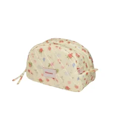 Maanesten Makeup Bag Medium Roses and Shells Toalettmappe Pastellgul