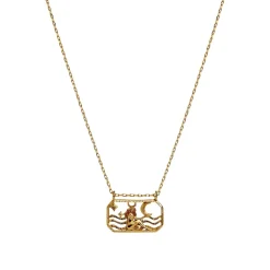 Maanesten Zodiac Taurus Necklace Tyren Smykke Gull
