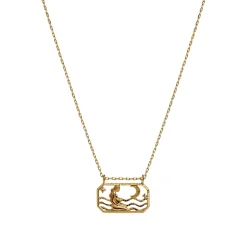 Maanesten Zodiac Virgo Necklace Jomfruen Smykke Gull