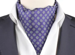 Manzini Montecristo Silk Ascot Slips Marine