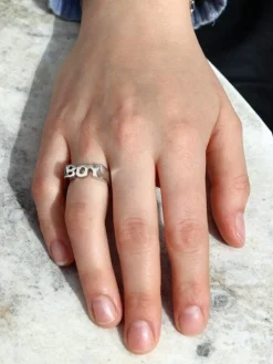 Maria Black Boy Ring Sølv