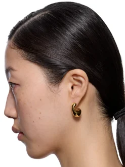 Maria Black Dolphin Earrings Small Pair Øredobber Gull