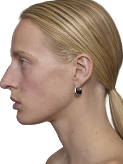 Maria Black Tote Earrings Small Pair Øredobber Sølv