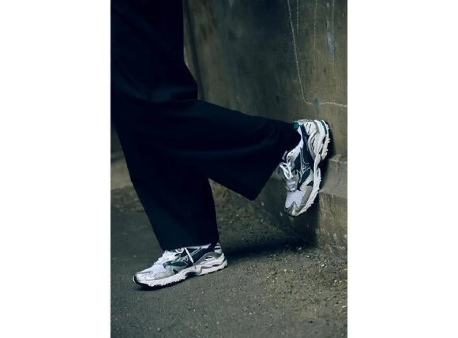 Mizuno Wave Rider 10 Sko Hvit Og Mørkeblå