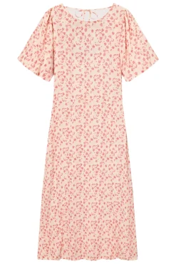 Once Untold Athilda Dress Kjole Beige Og Rosa