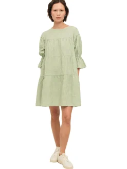 Once Untold Indiana Dress Kjole Hvit Og Grønn