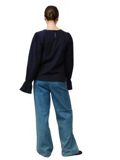 Once Untold Mercer Blouse Skjorte Marine