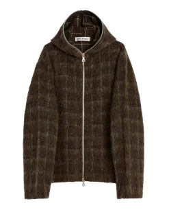 Our Legacy Full Zip Hood Genser Brun Melert