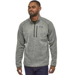 Patagonia M Better Sweater 1/4 Zip Stonewash Genser Lys Grå Melert