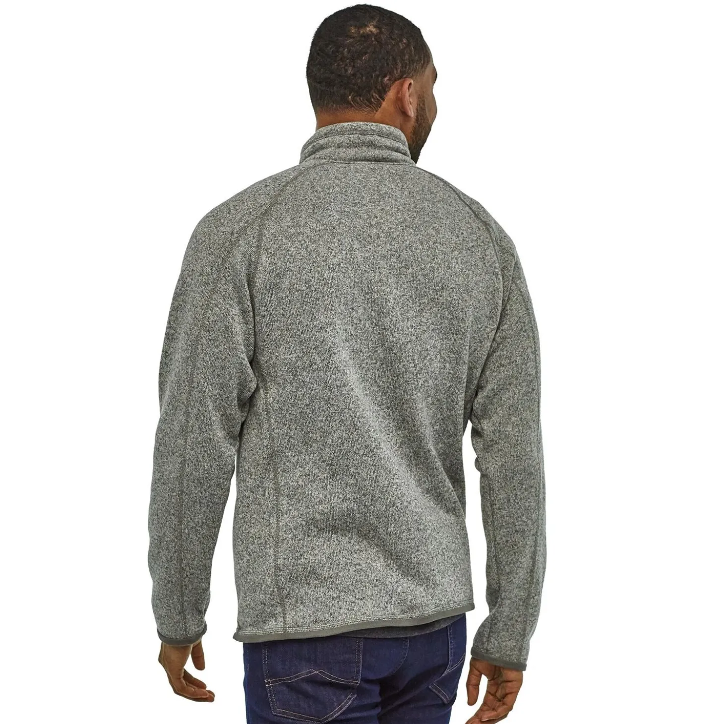 Patagonia M Better Sweater 1/4 Zip Stonewash Genser Lys Grå Melert