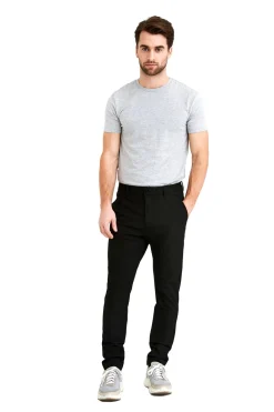 Plain JoshPL 315 Black Bukse Sort