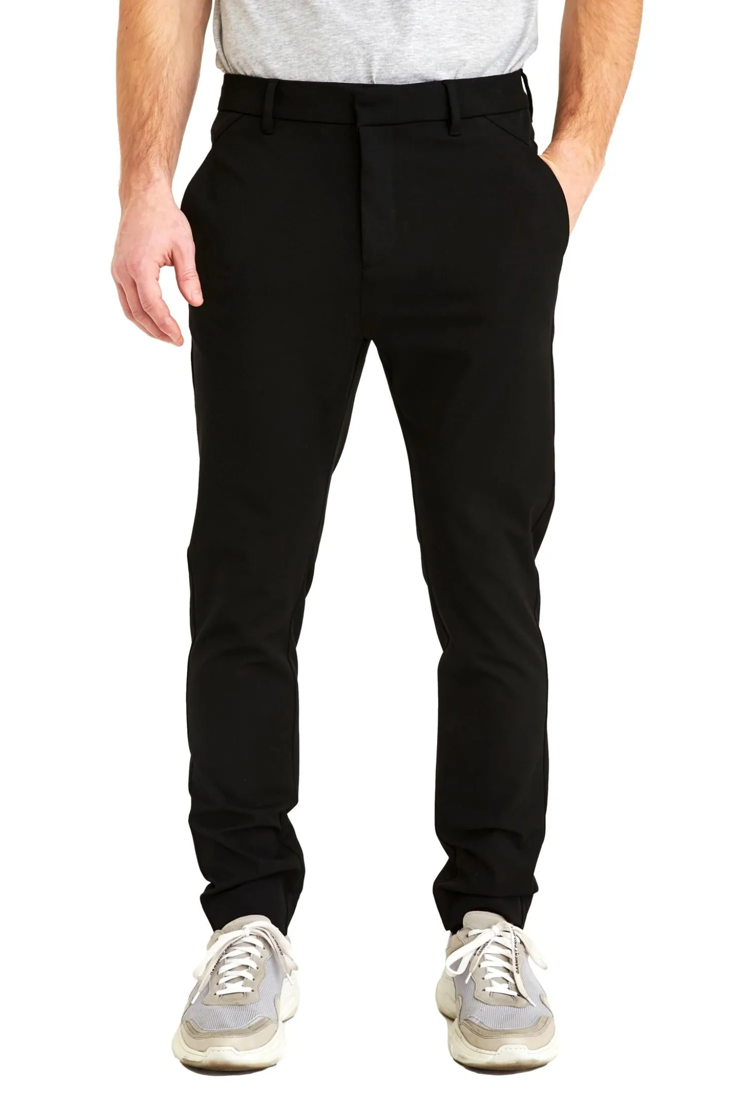 Plain JoshPL 315 Black Bukse Sort