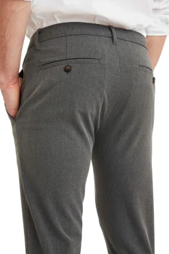 Plain JoshPL 315 Grey Melange Bukse Lysegrå