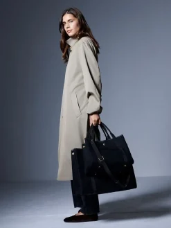 Rue de Verneuil Traversée M Whip Black Flannel Veske Sort