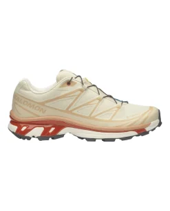 Salomon XT-6 GTX Almond Milk/Soft Clay/Burnt Ochre Sko Kremfarget