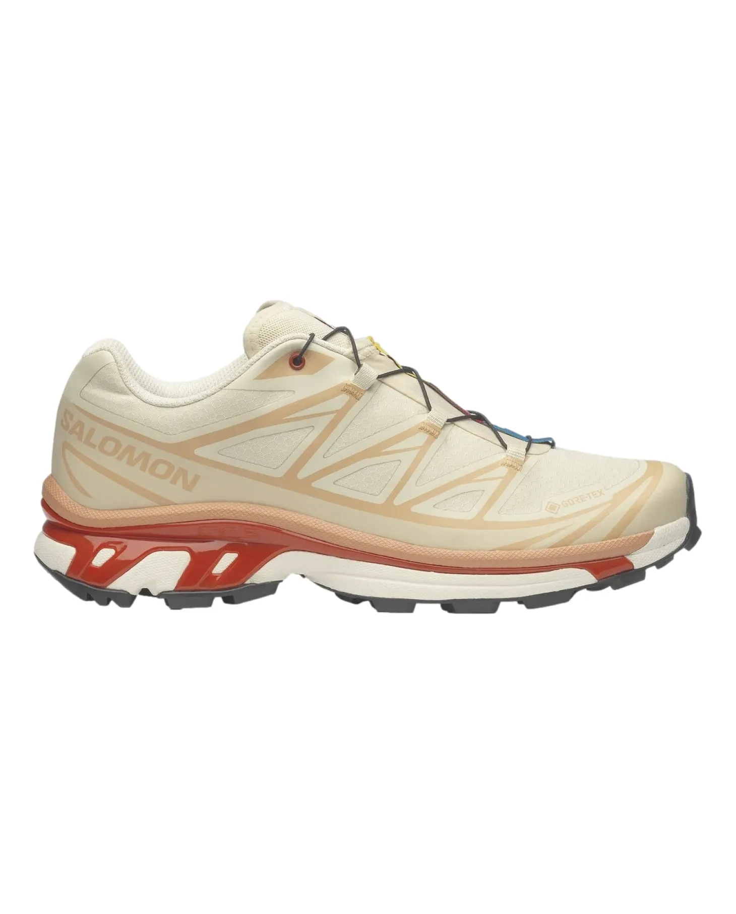 Salomon XT-6 GTX Almond Milk/Soft Clay/Burnt Ochre Sko Kremfarget