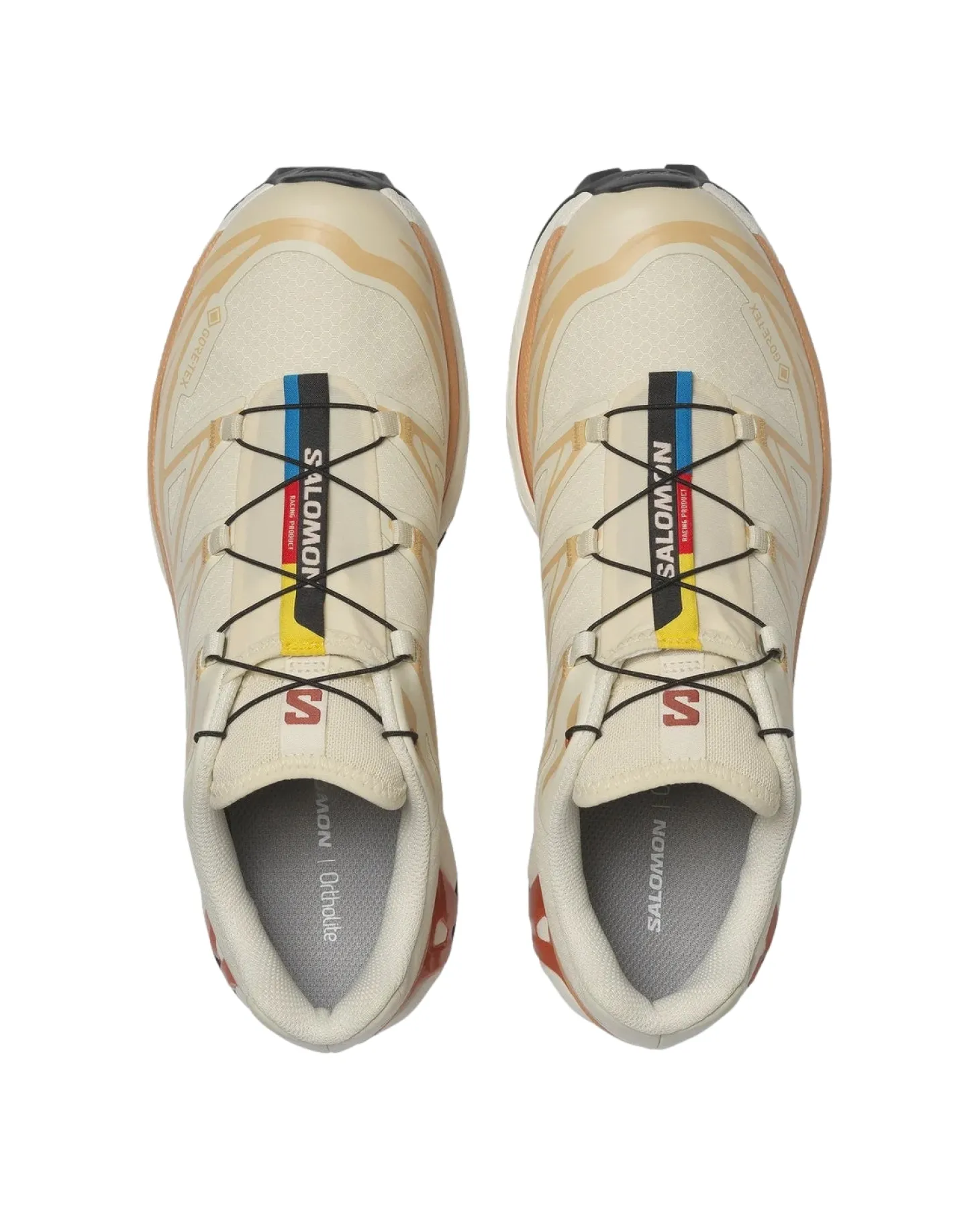 Salomon XT-6 GTX Almond Milk/Soft Clay/Burnt Ochre Sko Kremfarget