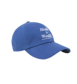 Sporty & Rich Health is Wealth Hat Caps Blå