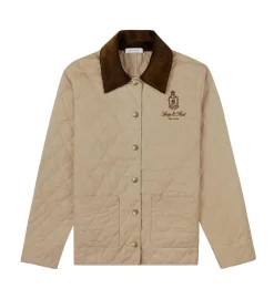 Sporty & Rich Vendome Quilted jacket Jakke Beige