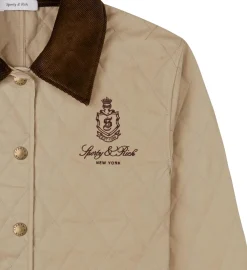 Sporty & Rich Vendome Quilted jacket Jakke Beige