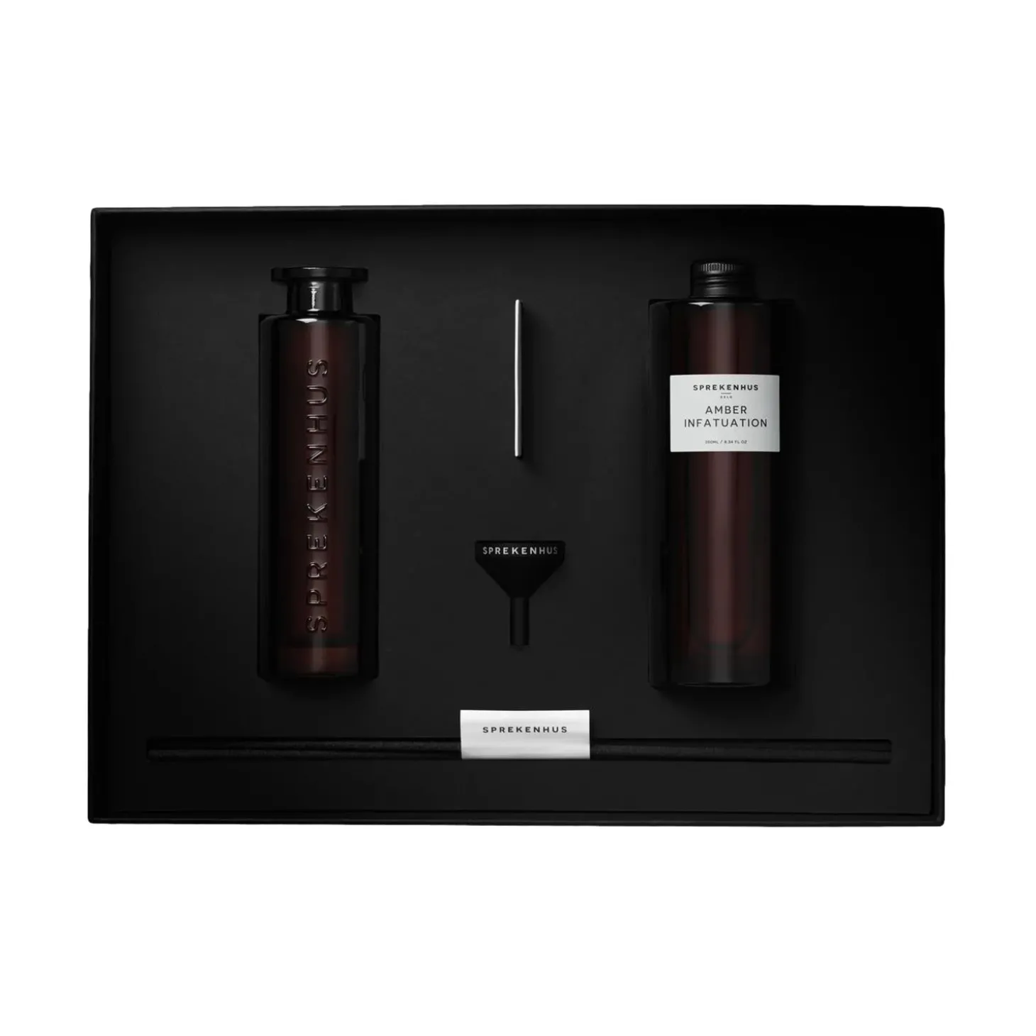 Sprekenhus Diffuser Kit 250ml - Amber Infatuation Duftpinner Hvit