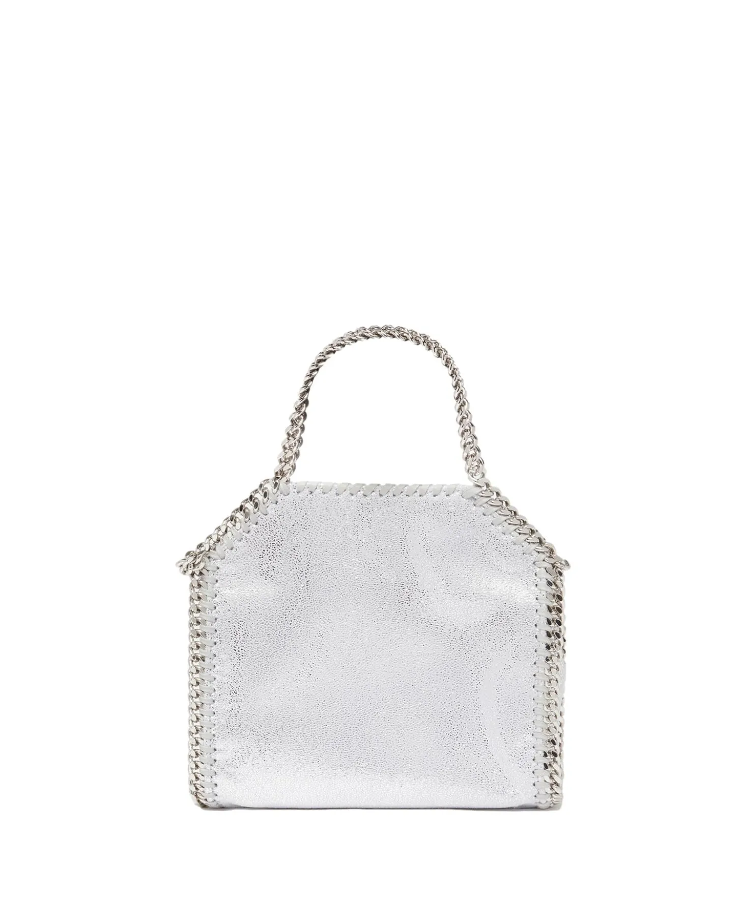 Stella McCartney Falabella Tiny Tote Veske Sølv