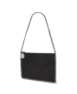 Stella McCartney Pochette Eco Shaggy Deer Veske Sort