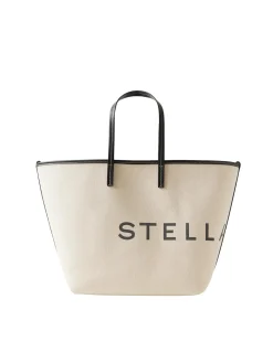 Stella McCartney Tote Bag Eco Canvas Veske Ecru