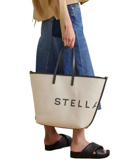 Stella McCartney Tote Bag Eco Canvas Veske Ecru