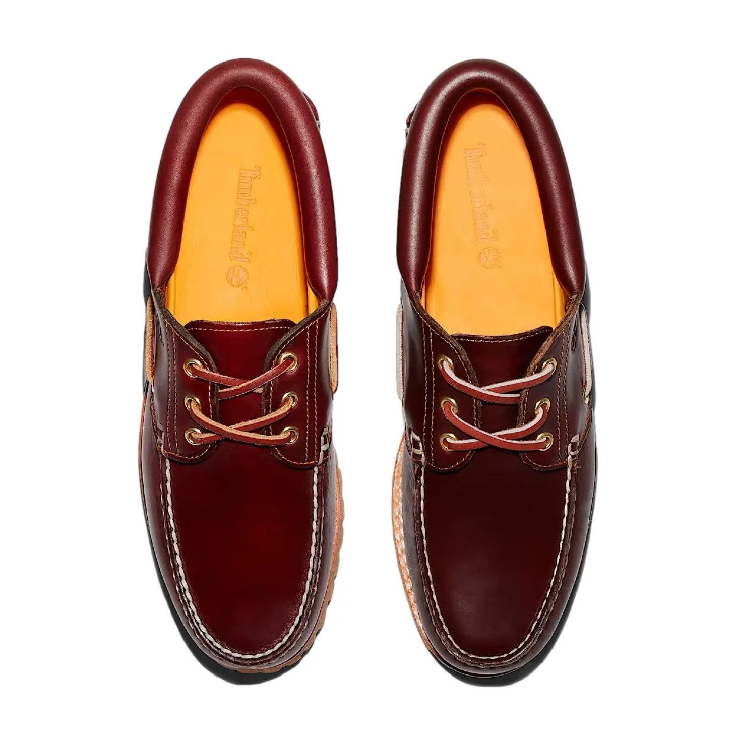 Timberland Authentic 3-Eye Lug Boat Shoe Burgundy Sko Burgunder