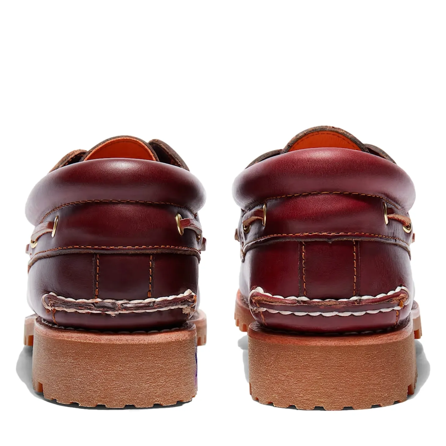 Timberland Authentic 3-Eye Lug Boat Shoe Burgundy Sko Burgunder