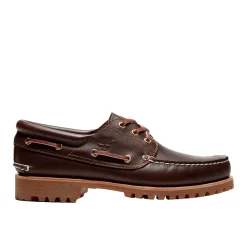 Timberland Authentic 3-Eye Lug Boat Shoe Brown Sko Mørkebrun