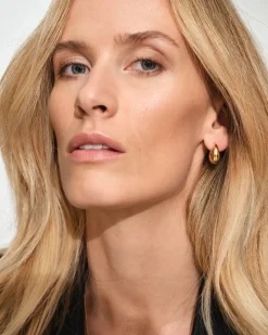 Tom Wood Bao Hoops Small Gold Øredobber Gull