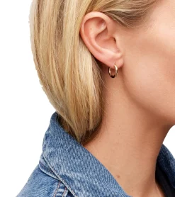 Tom Wood Classic Hoop Small Gold Øredobber Gull