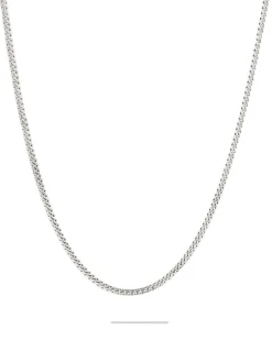 Tom Wood Curb Chain M Silver 18inch Smykke Sølv