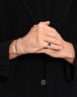 Tom Wood Kay Ring Larvikite Ring Sølv