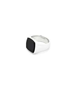 Tom Wood The Cushion Black Onyx Ring Sølv